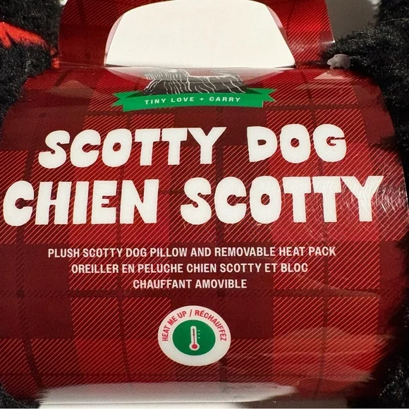 Black Scotty Dog Comfort HEAT PACK Plush Sherpa Pillow Scottish Terrier‎ - Picture 4 of 6